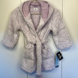 Art Class Sleepwear Child’s Hooded Robe Size XS (4/5) Light Purple, Pockets